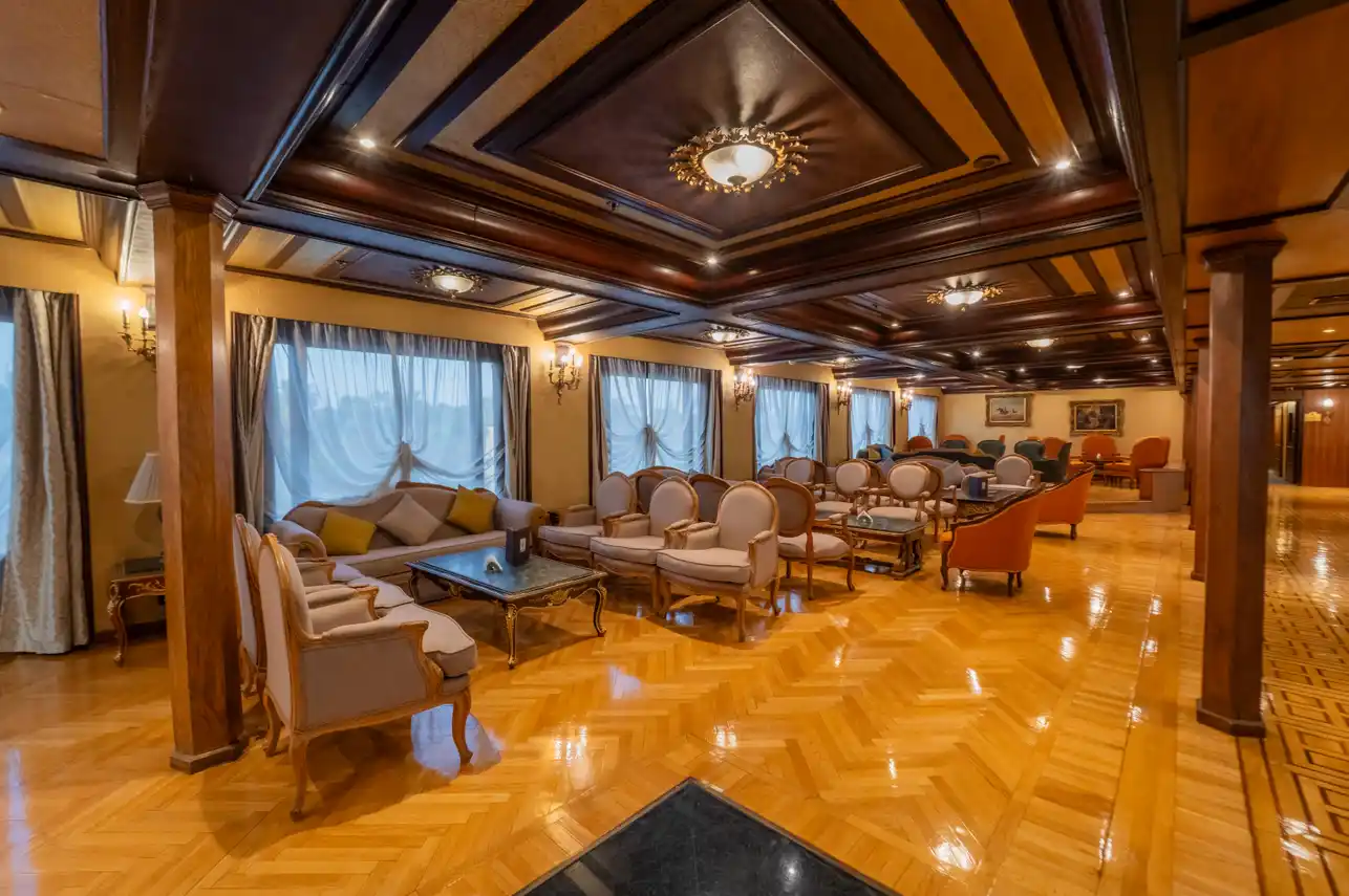 Lounge aboard the City and Sea Adonis Nile Cruise Nile cruise